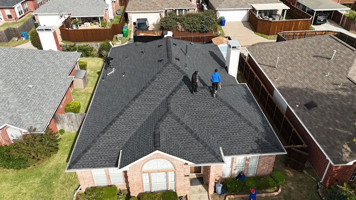 Slate & Tile Roof Repair work in progress on a South Daytona property